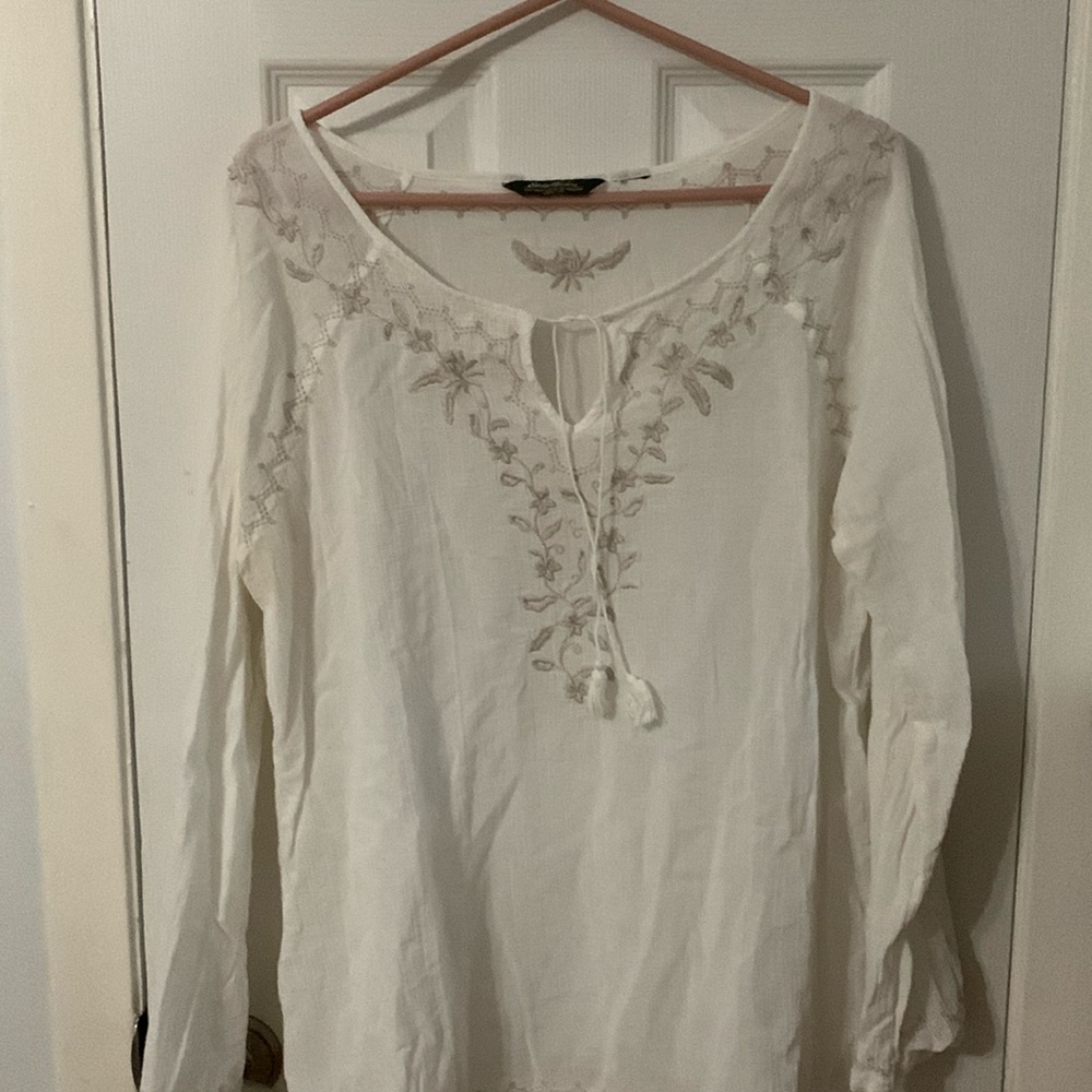 Eddie Bauer Boho gauze blouse